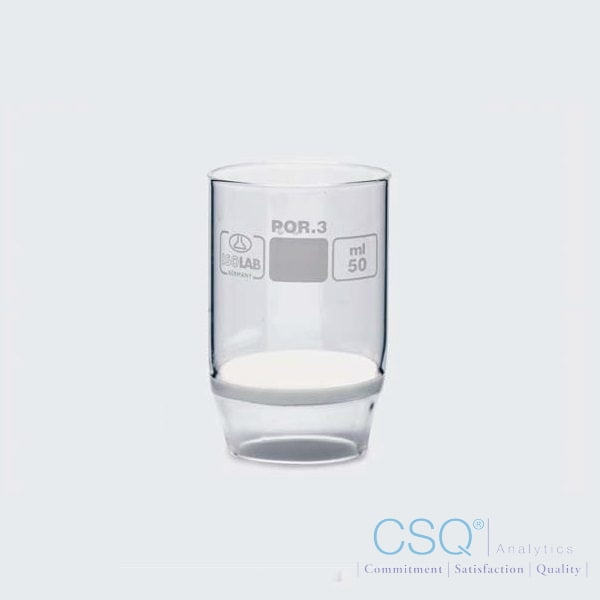 crucible – gooch – glass – with sintered glass disc | CSQ Analytics