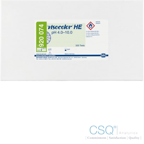 Colorimetric test kit VISOCOLOR HE pH 4.0–10.0, for low concentrations ...