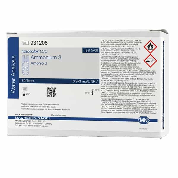 Colorimetric test kit VISOCOLOR ECO Ammonium, refill pack | CSQ Analytics