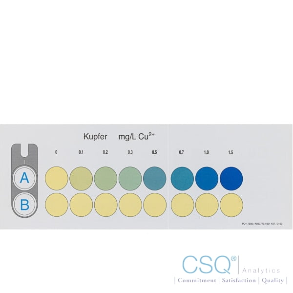 Color comparison chart for VISOCOLOR ECO Copper | CSQ Analytics