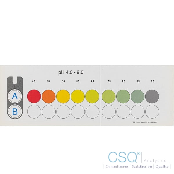 Color comparison chart for VISOCOLOR ECO pH 4.0−9.0 | CSQ Analytics