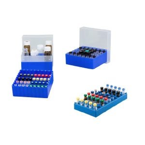 Vial racks and container